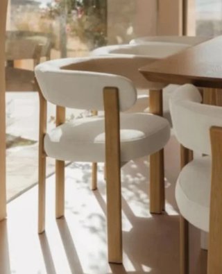 Pack 2 Sillas Comedor Reposabrazos Tapizado