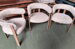 Pack 2 Sillas Comedor Reposabrazos Tapizado