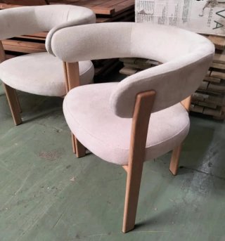Pack 2 Sillas Comedor Reposabrazos Tapizado