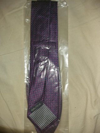 Corbata Nautica Morada y Negra