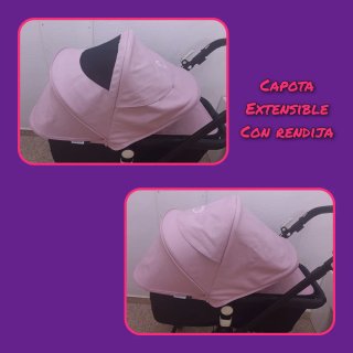 Carro Bugaboo Camaleón 3 Negro y Rosa