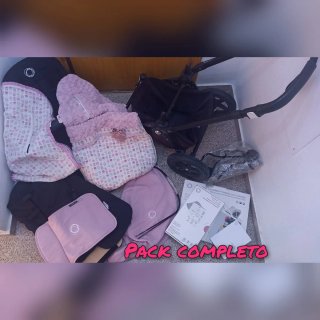 Carro Bugaboo Camaleón 3 Negro y Rosa