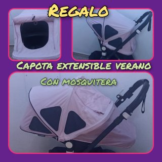 Carro Bugaboo Camaleón 3 Negro y Rosa