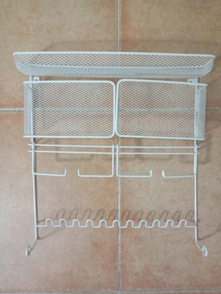 Organizador de joyas de pared blanco
