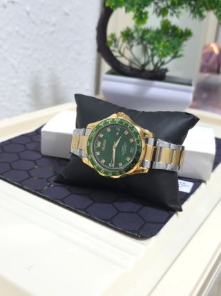 Reloj Olevs Hombre Oro y Verde