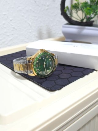 Reloj Olevs Hombre Oro y Verde