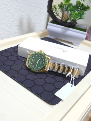 Reloj Olevs Hombre Oro y Verde