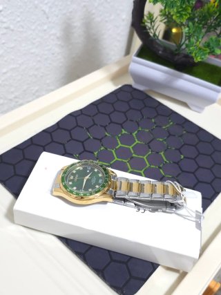 Reloj Olevs Hombre Oro y Verde