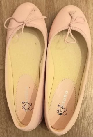 Zapatos Bailarinas Piel Rosa Mujer