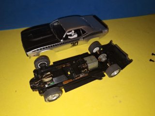 Scalextric Advance Plymouth Barracuda Plata