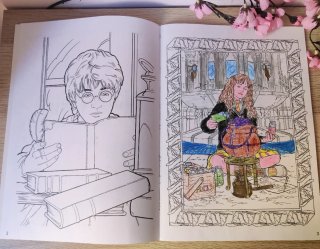 Harry Potter: Libro antiguo para colorear