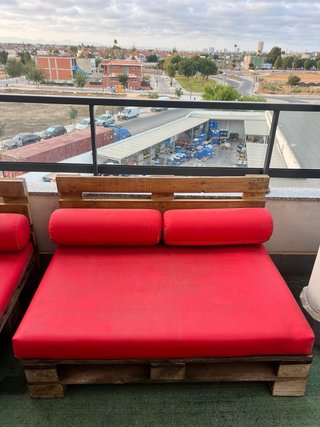 Conjunto 2 Sofás Palets Terraza/Jardín
