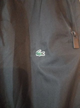 Pantalón de chándal Lacoste negro y blanco