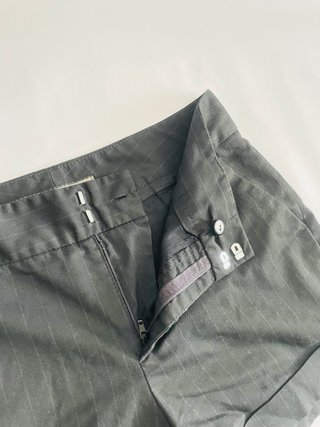 Shorts Zara Basic Gray Pinstripe XS