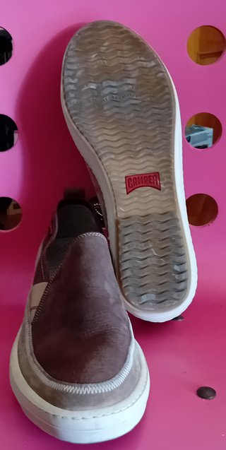 Camper mocassini uomo beige/grigio
