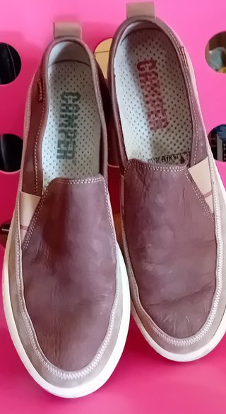 Camper mocassini uomo beige/grigio