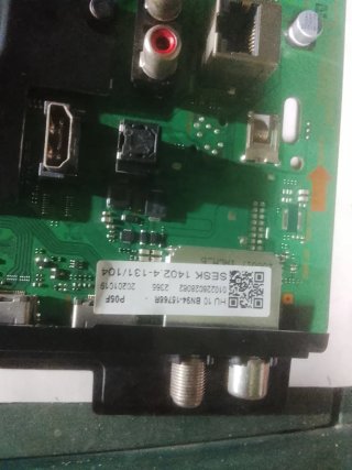 Placa Base TV Samsung con mando a distancia.