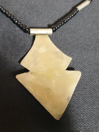 Collar Tuareg Plata y Cuentas Negras