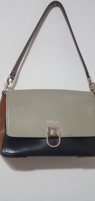 Bolso Furla Beige, Negro y Marrón