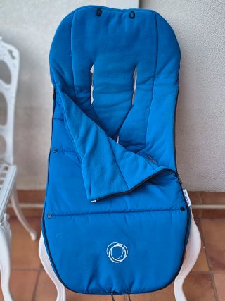 Saco, capota y cubrepies Bugaboo azul