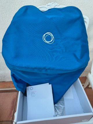 Saco, capota y cubrepies Bugaboo azul