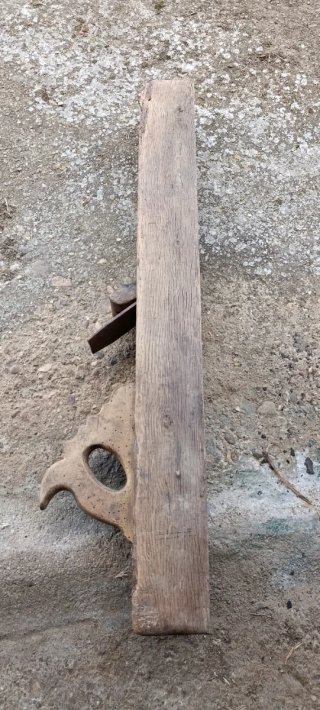 Garlopa de madera antigua
