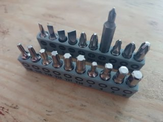 Set de 20 puntas para taladro, destornillador