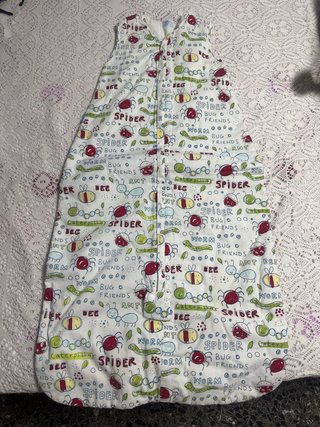 Saco bebé estampado insectos