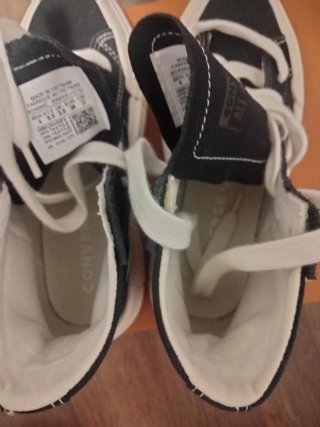 Converse Talla 36 Negro/Blanco