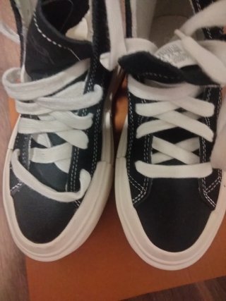 Converse Talla 36 Negro/Blanco