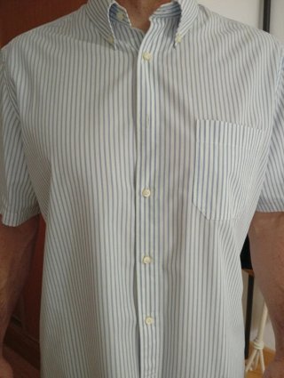 Camisa Emidio Tucci cuadros azul. Talla 5 / XL.