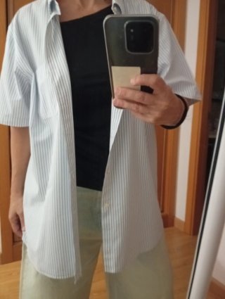 Camisa Emidio Tucci cuadros azul. Talla 5 / XL.