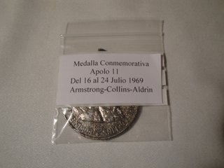 Medalla Apolo 11 Viaje a la Luna