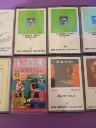 Lote Cintas Cassette: Románticos, Latino, J. Geils