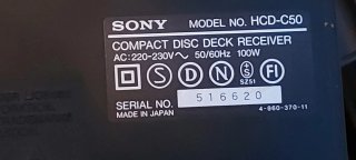 Placa Fuente chip ampli cadena Sony HCD-C50