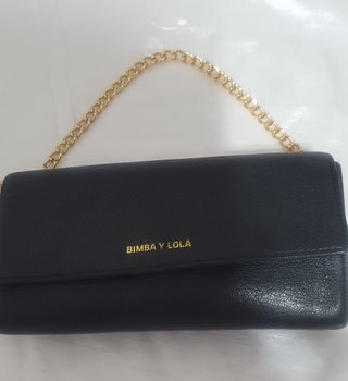 Bolso Bimba y Lola Negro Cadena Dorada