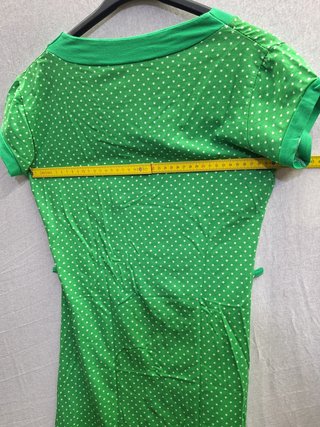 Vestito verde fantasia stelle taglia unica estivo
