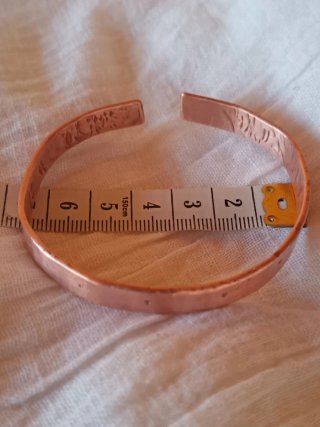 Pulsera de cobre artesanal