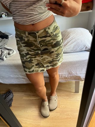 Falda vaquera camuflaje