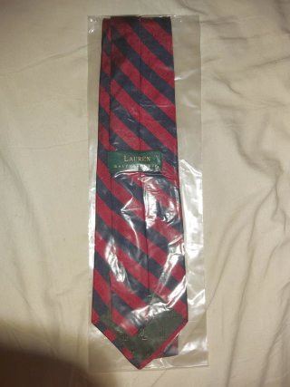 Corbata Ralph Lauren Rayas Roja y Azul