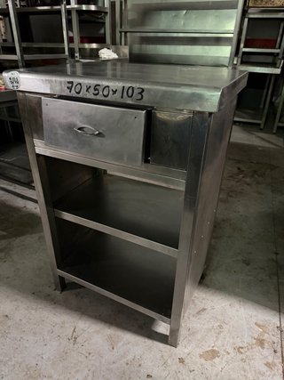 MUEBLE CAFE inoxidable industrial 70x50x103