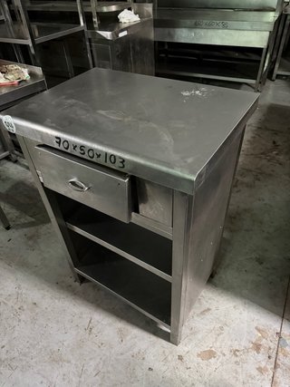 MUEBLE CAFE inoxidable industrial 70x50x103