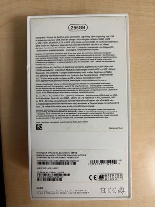 Scatola iPhone XS