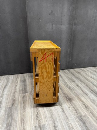 Barra móvil madera con ruedas