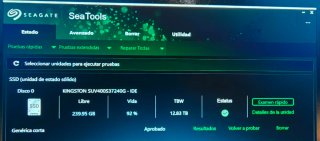 Disco duro SSD Kingston de 240GB