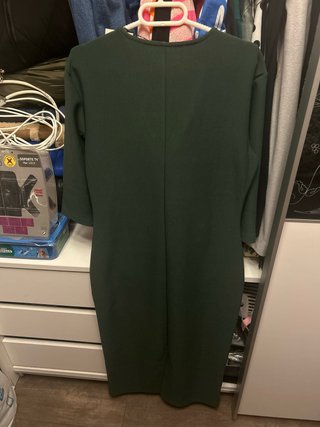 Vestido verde Zara talla L
