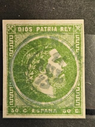 Sello Carlista 50 C. España. Perfecto