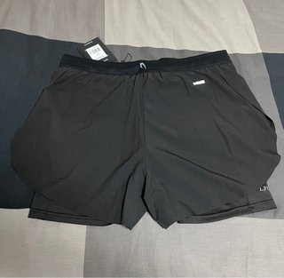BoxRaw Pantalón Corto 2 en 1 Negro