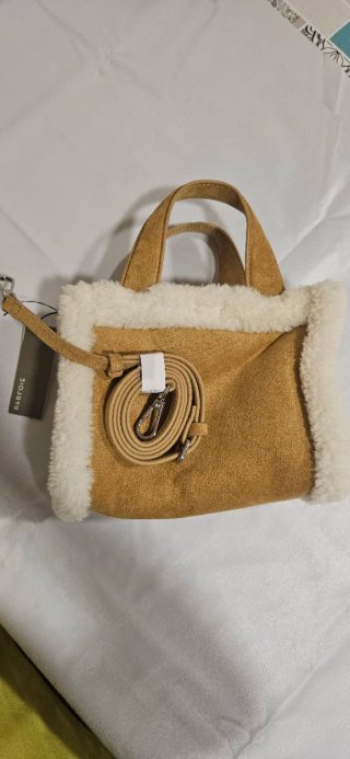Bolso mini ante y borreguito (NUEVO con etiqueta)
