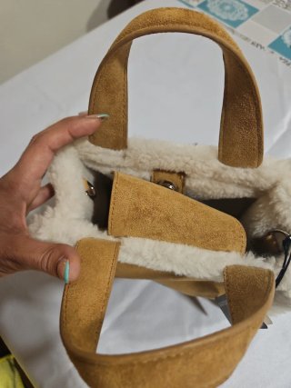 Bolso mini ante y borreguito (NUEVO con etiqueta)